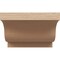 Ekena Millwork 6in. W x 4in. H x 24in. L Newport Woodgrain TimberThane Rafter Tail, Primed Tan RFTUR06X04X24NEWRCPR - alternate 6